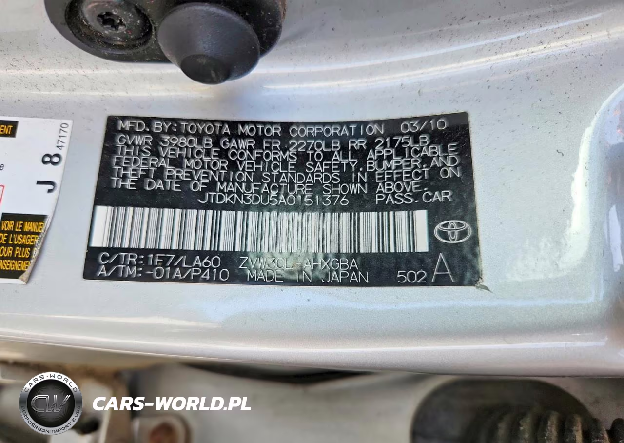 2010 Toyota Prius Iv VIN:JTDKN3DU5A0151376 - 12
