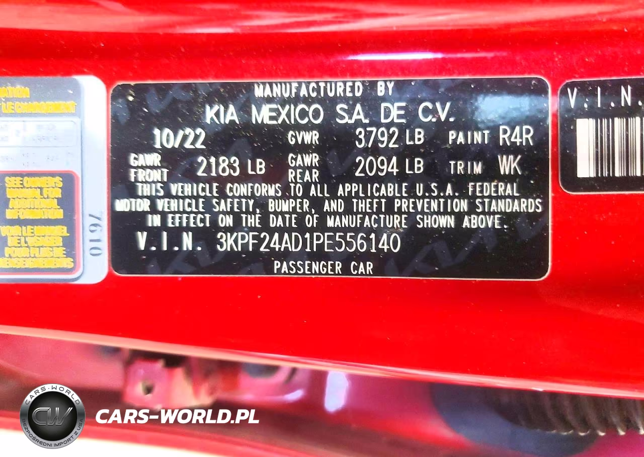 2023 Kia Forte Lxs VIN:3KPF24AD1PE556140 - 12
