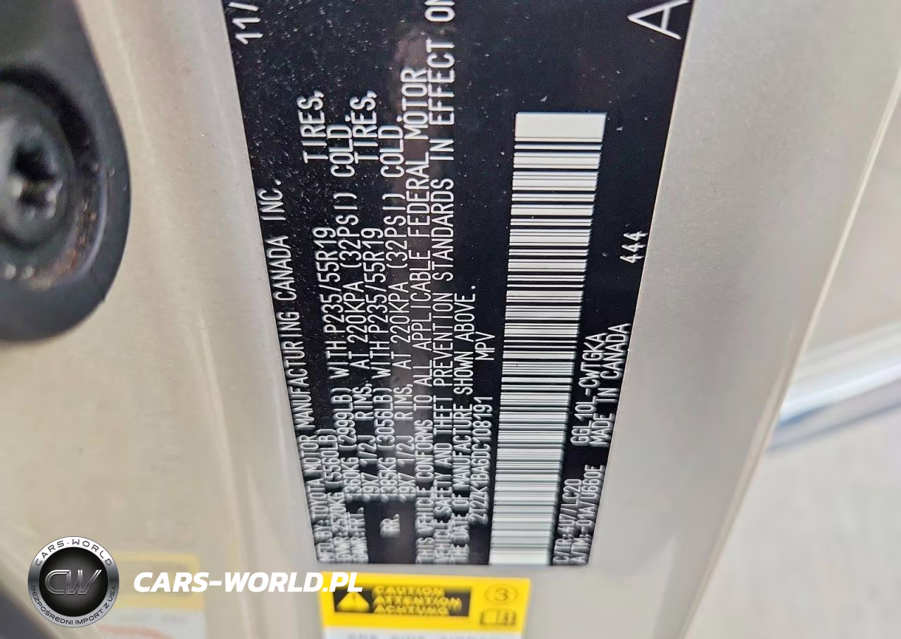 2013 Lexus Rx 350 VIN:2T2ZK1BA6DC108191 - 12