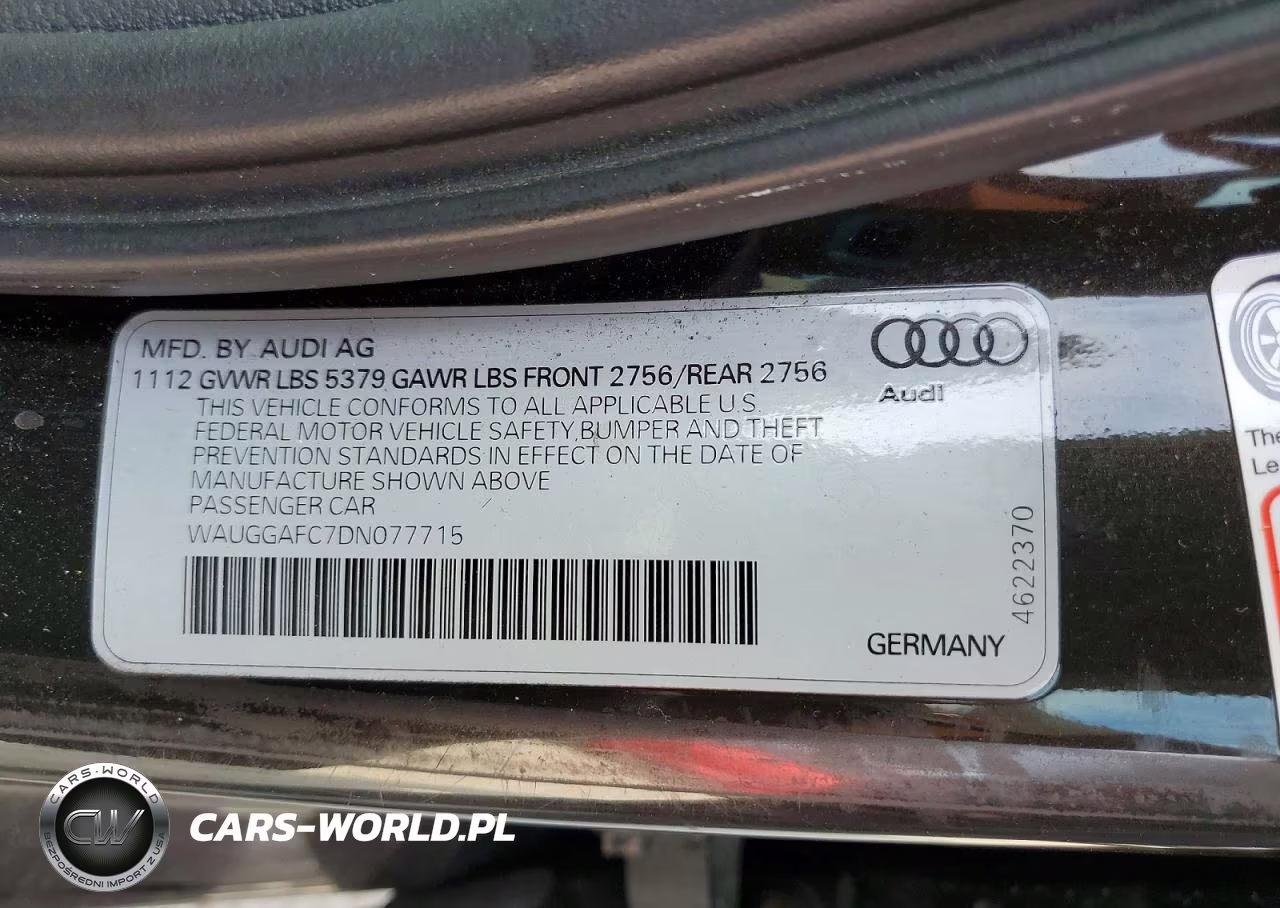2013 Audi A6 Premium Plus VIN:WAUGGAFC7DN077715 - 12