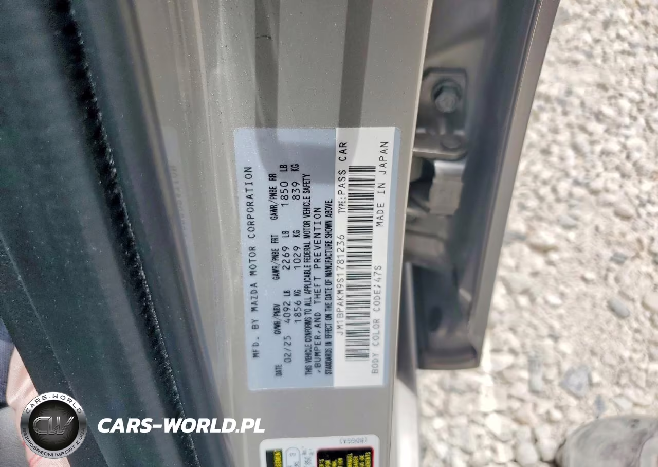 2025 Mazda 3 Select Sport VIN:JM1BPAKM9S1781236 - 12