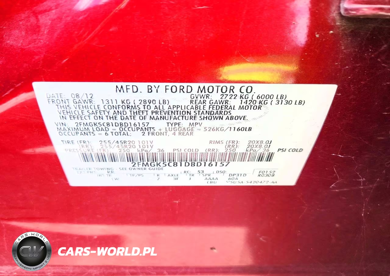 2013 Ford Flex Sel VIN:2FMGK5C81DBD16157 - 13