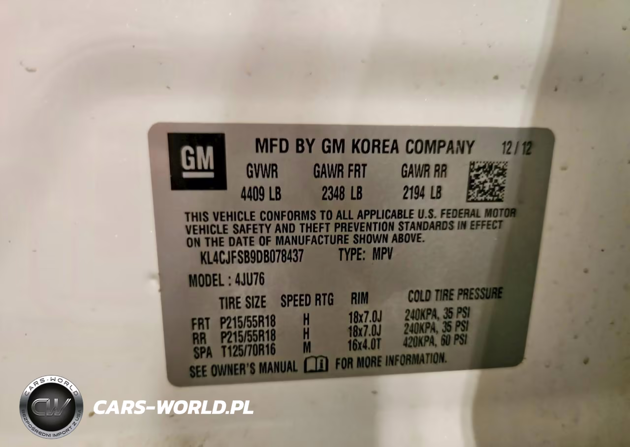 2013 Buick Encore Convenience VIN:KL4CJFSB9DB078437 - 13