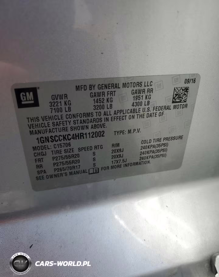 2017 Chevrolet Tahoe C1500 Premier VIN:1GNSCCKC4HR112002 - 13