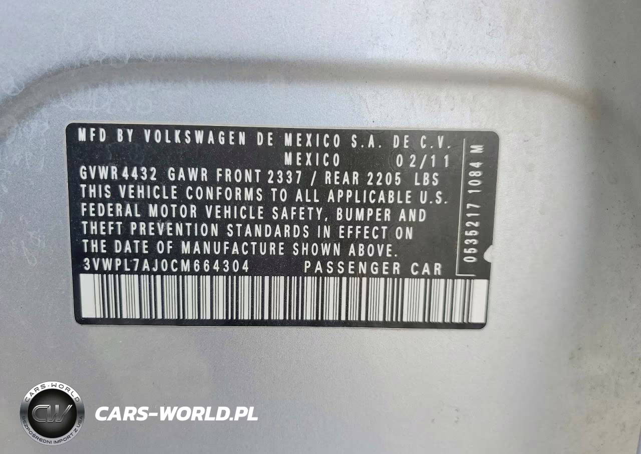 2012 Volkswagen Jetta Tdi VIN:3VWPL7AJ0CM664304 - 13