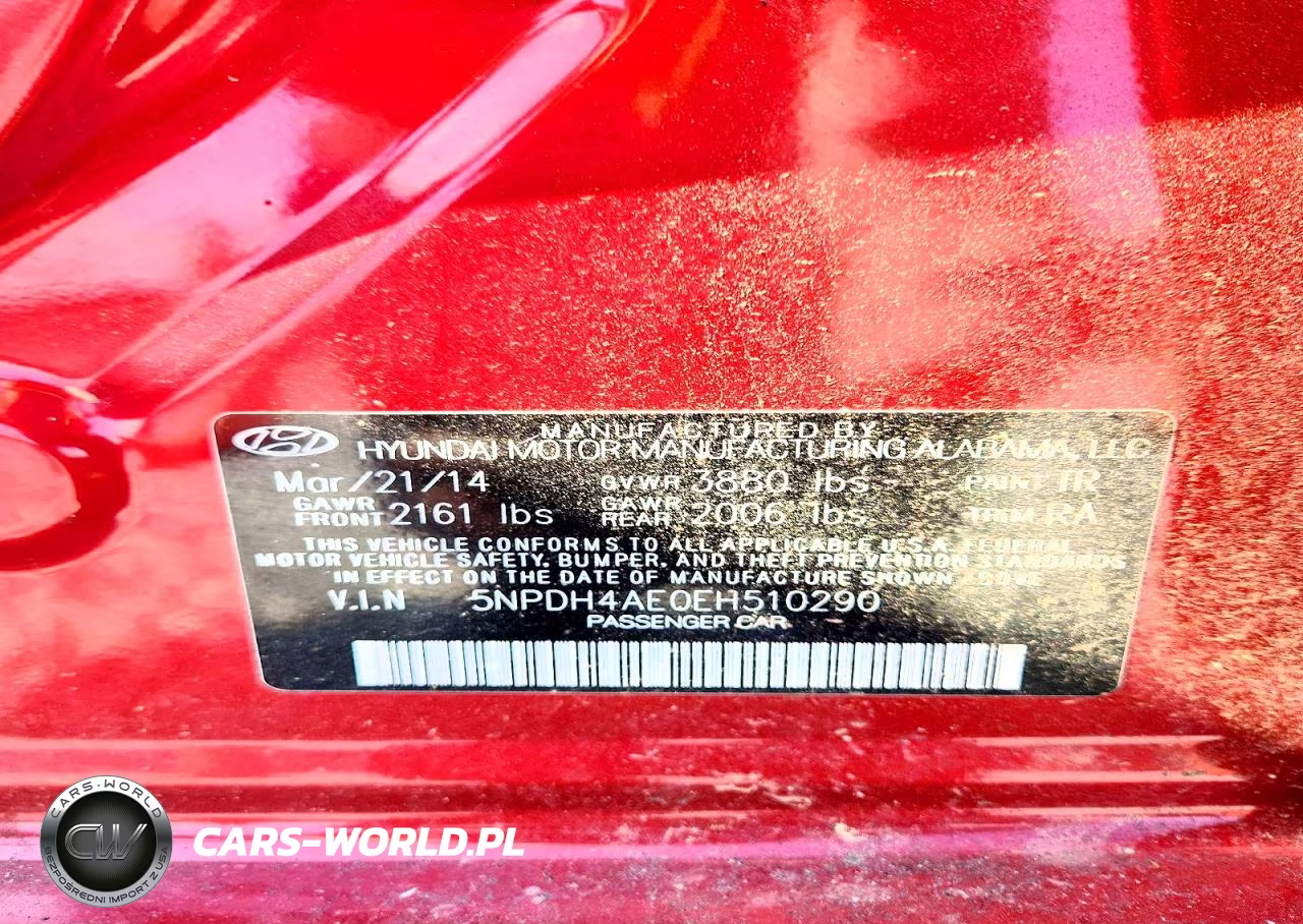 2014 Hyundai Elantra Se VIN:5NPDH4AE0EH510290 - 12