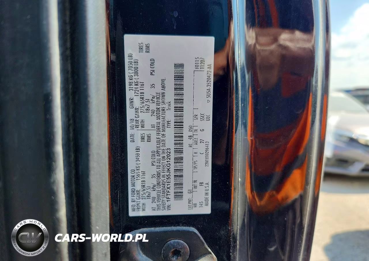 2018 Ford F150 Super Cab VIN:1FTFX1E55JKG12023 - 12