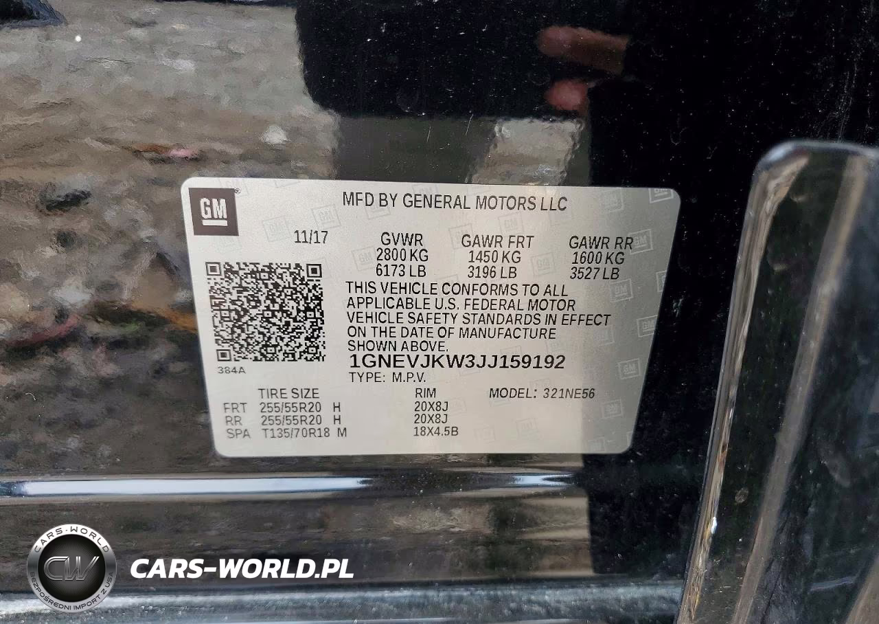 2018 Chevrolet Traverse Premier VIN:1GNEVJKW3JJ159192 - 13