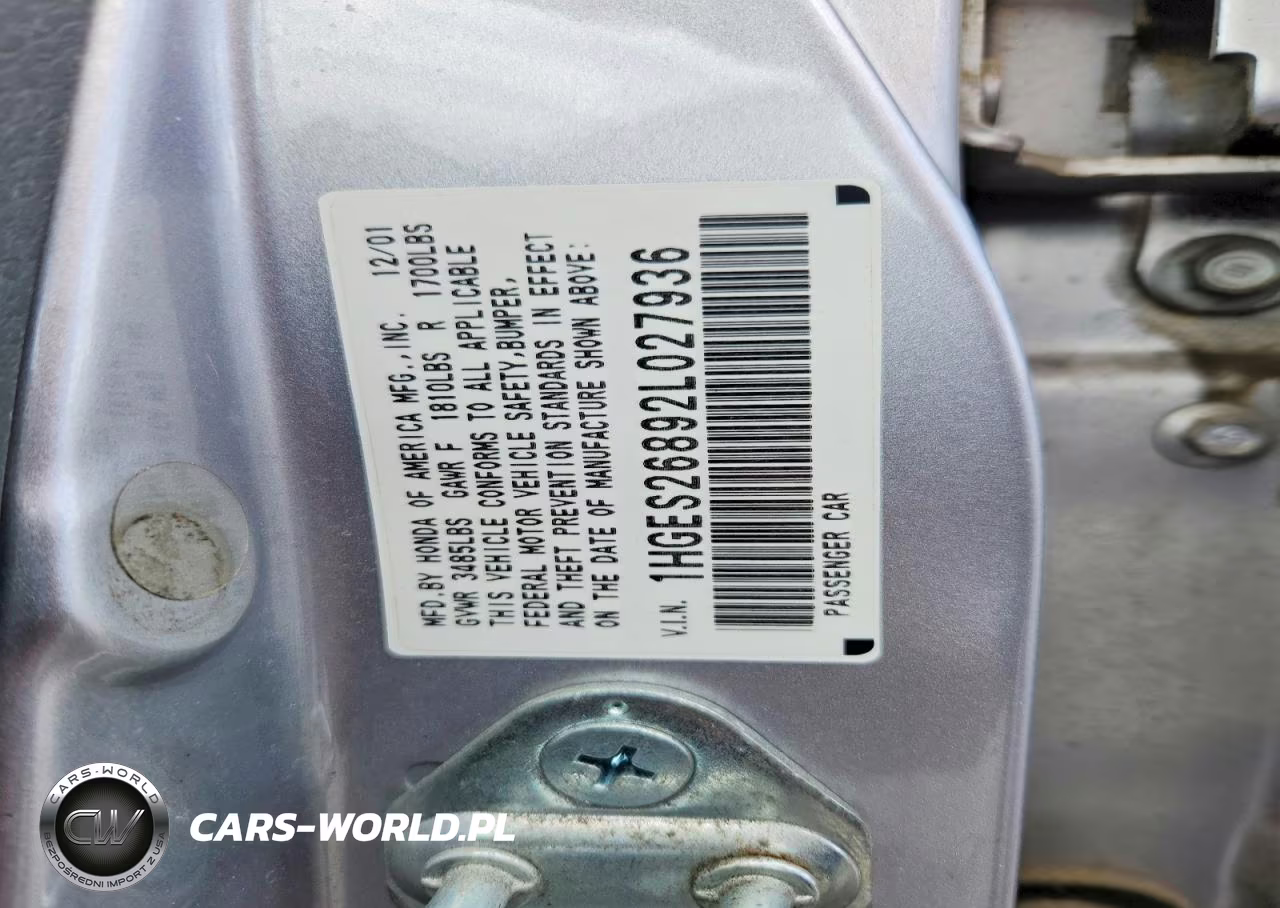 2002 Honda Civic Ex VIN:1HGES26892L027936 - 12