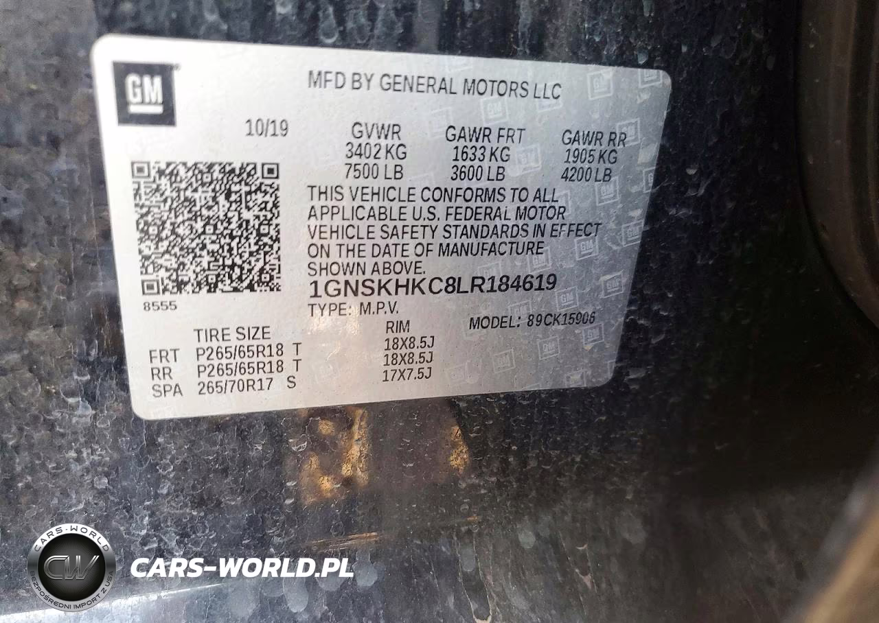 2020 Chevrolet Suburban K1500 Lt VIN:1GNSKHKC8LR184619 - 13
