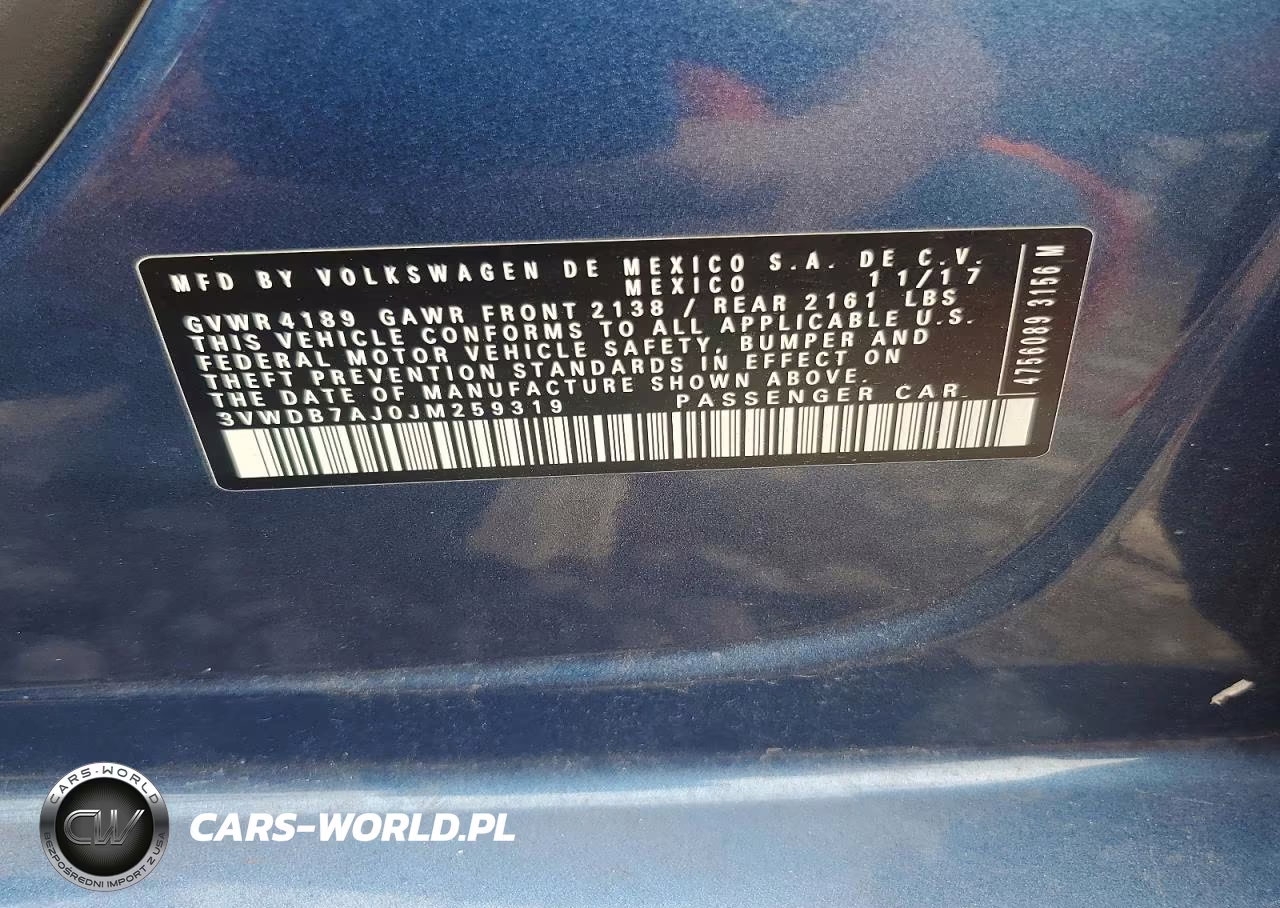 2018 Volkswagen Jetta Se VIN:3VWDB7AJ0JM259319 - 12