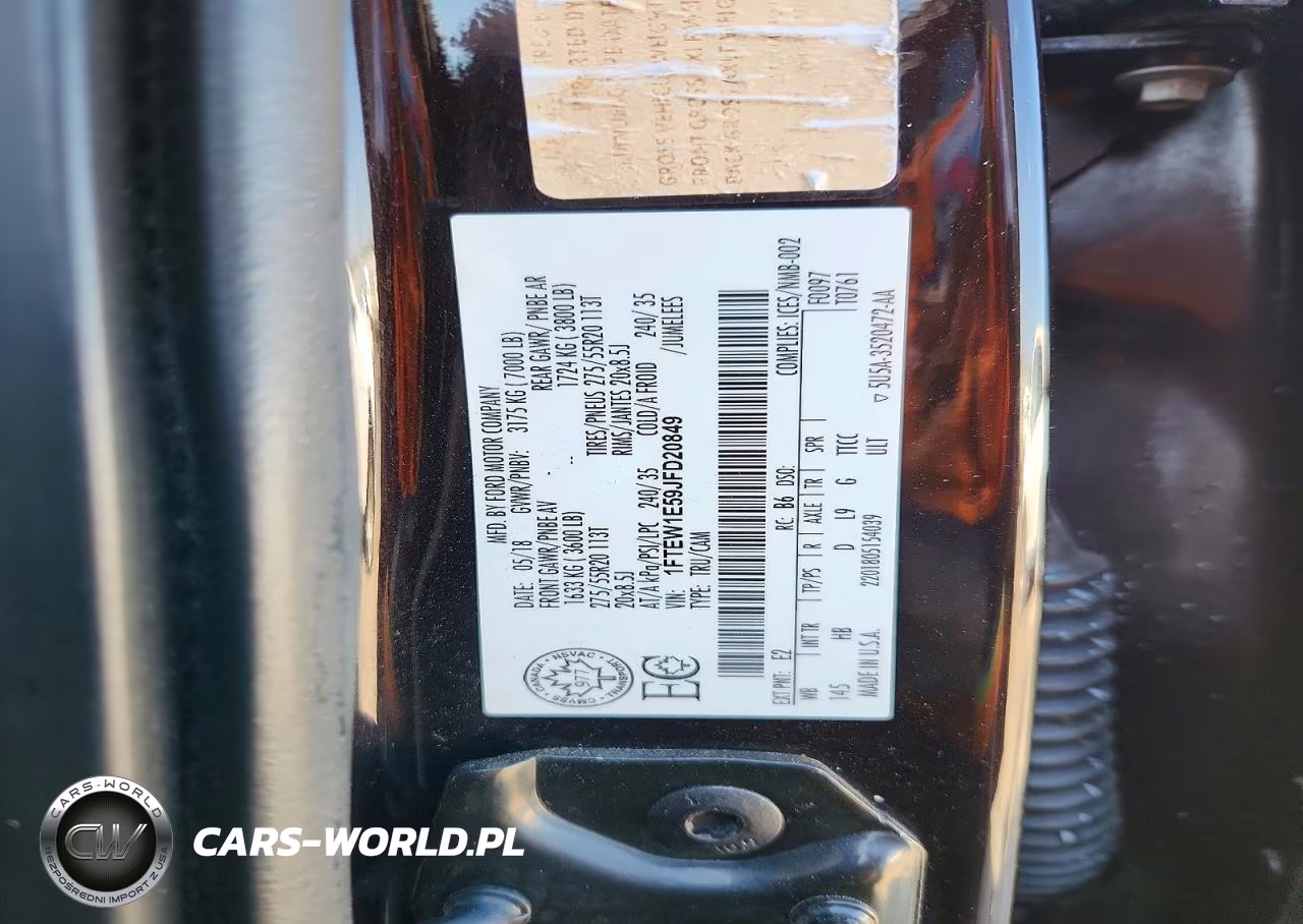 2018 Ford F150 Supercrew VIN:1FTEW1E59JFD20849 - 12