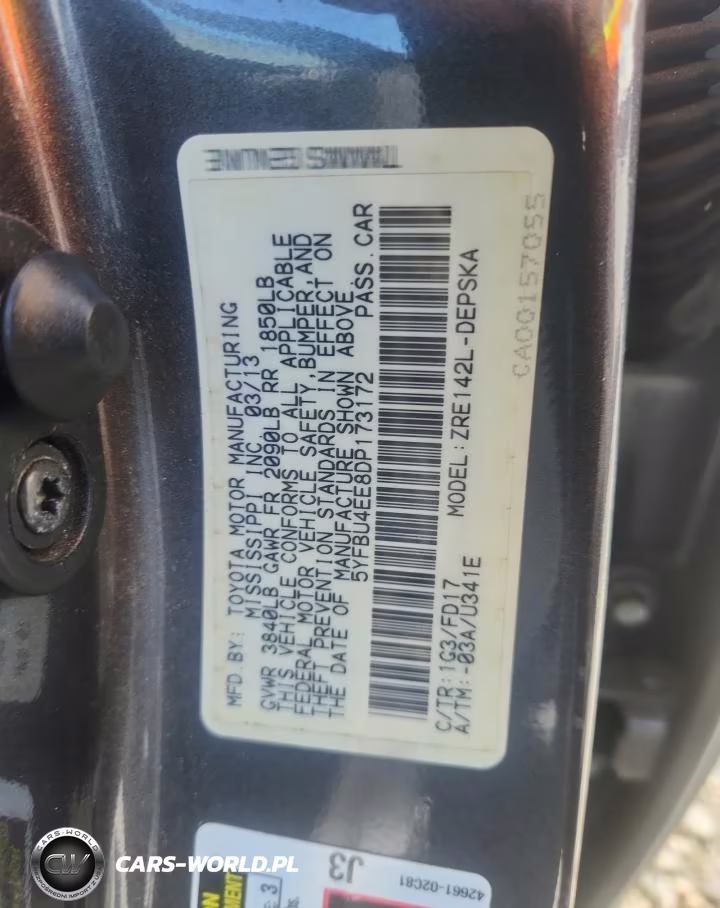 2013 Toyota Corolla S VIN:5YFBU4EE8DP173172 - 12