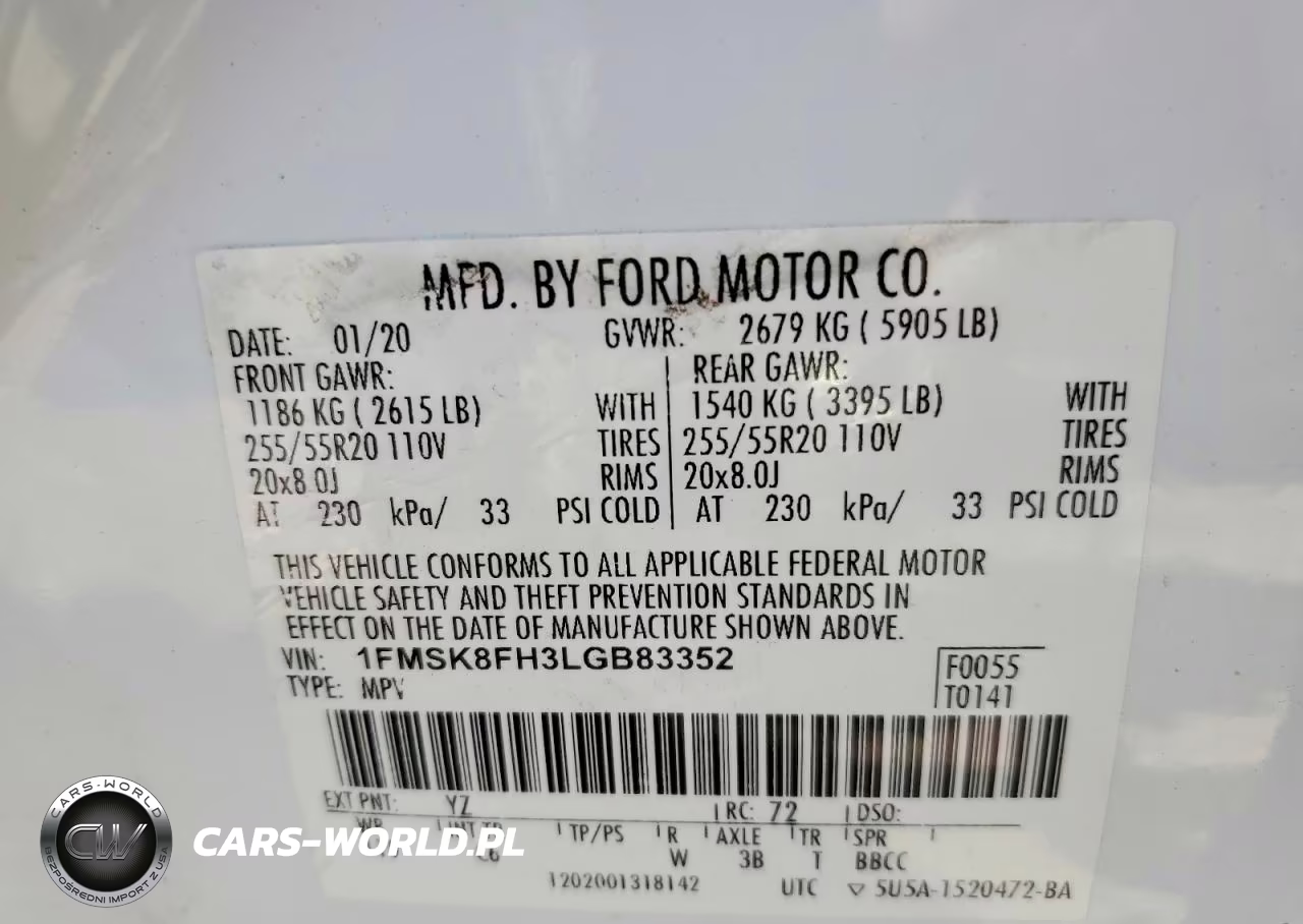 2020 Ford Explorer Limited VIN:1FMSK8FH3LGB83352 - 13