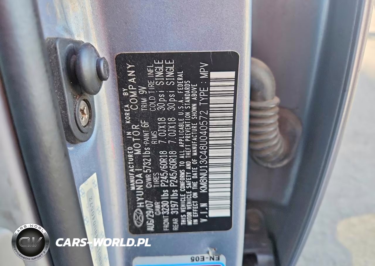 2008 Hyundai Veracruz Gls VIN:KM8NU13C48U040572 - 13