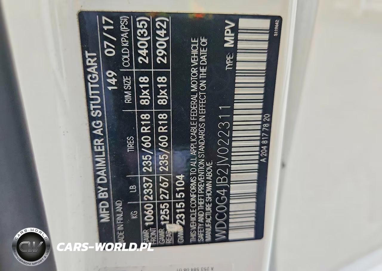 2018 Mercedes-Benz Glc 300 VIN:WDC0G4JB2JV022311 - 13