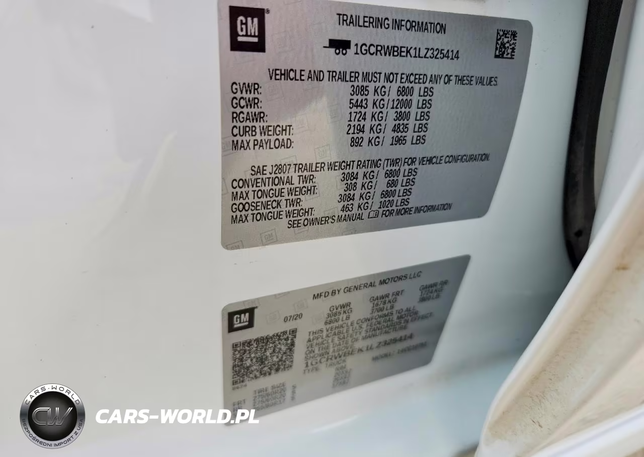 2020 Chevrolet Silverado C1500 Custom VIN:1GCRWBEK1LZ325414 - 12