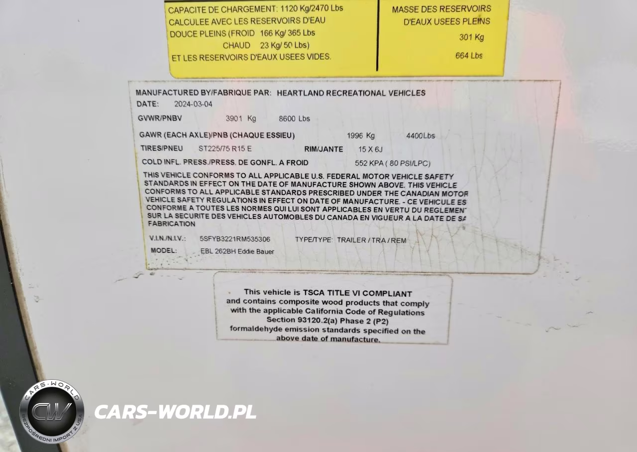2024 Heartland Eddie Bauer Series Camper VIN:5SFYB3221RM535306 - 10