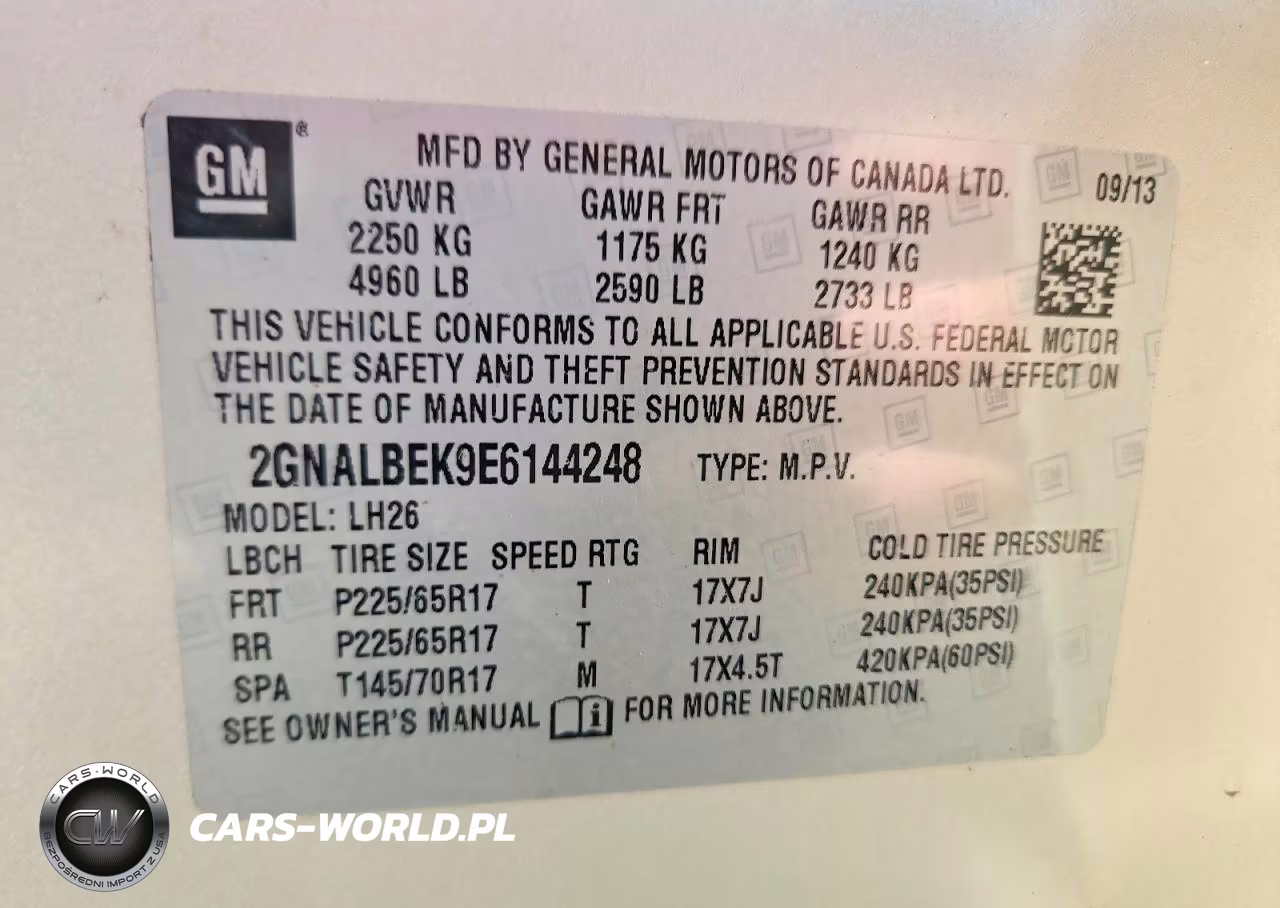 2014 Chevrolet Equinox Lt VIN:2GNALBEK9E6144248 - 13
