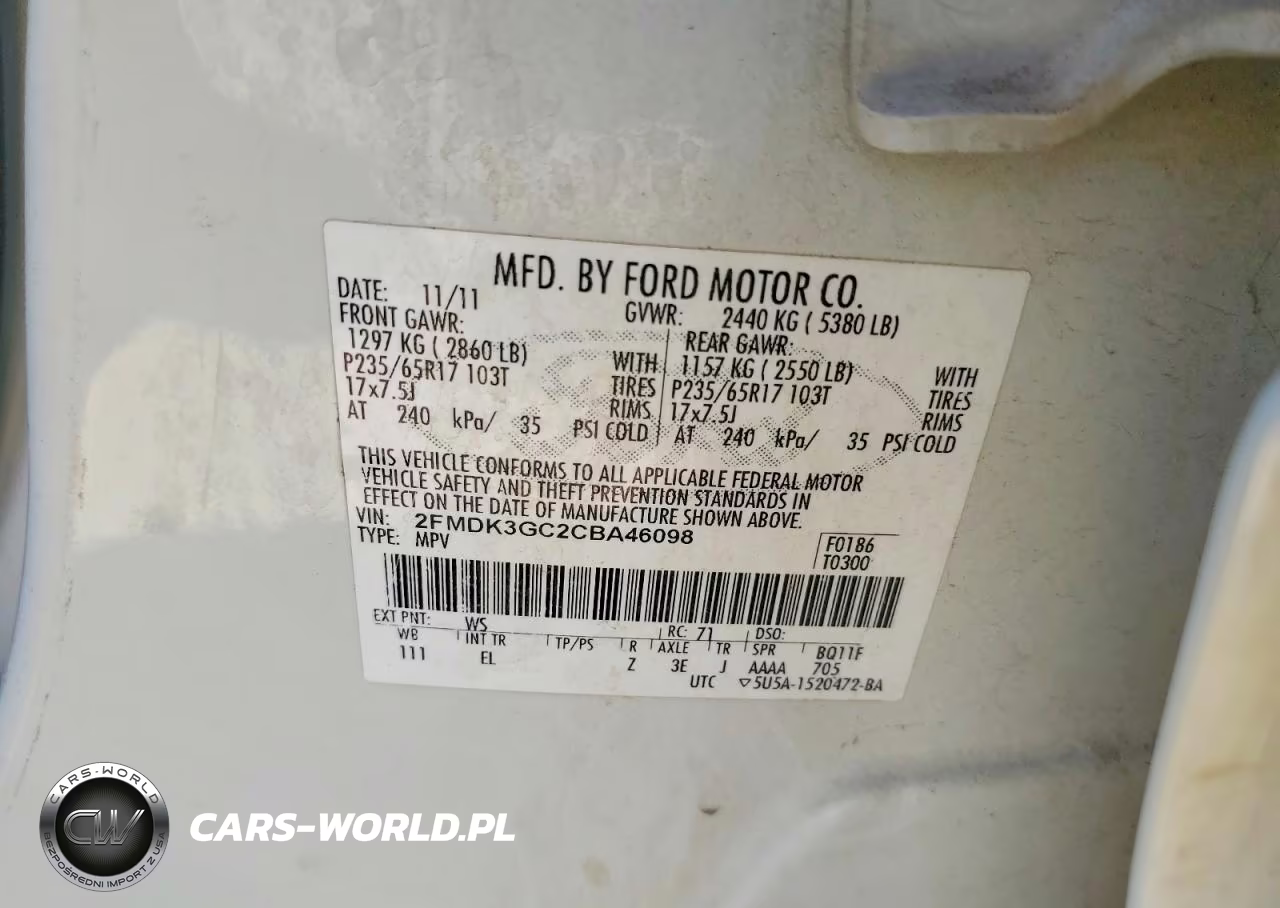 2012 Ford Edge Se VIN:2FMDK3GC2CBA46098 - 12