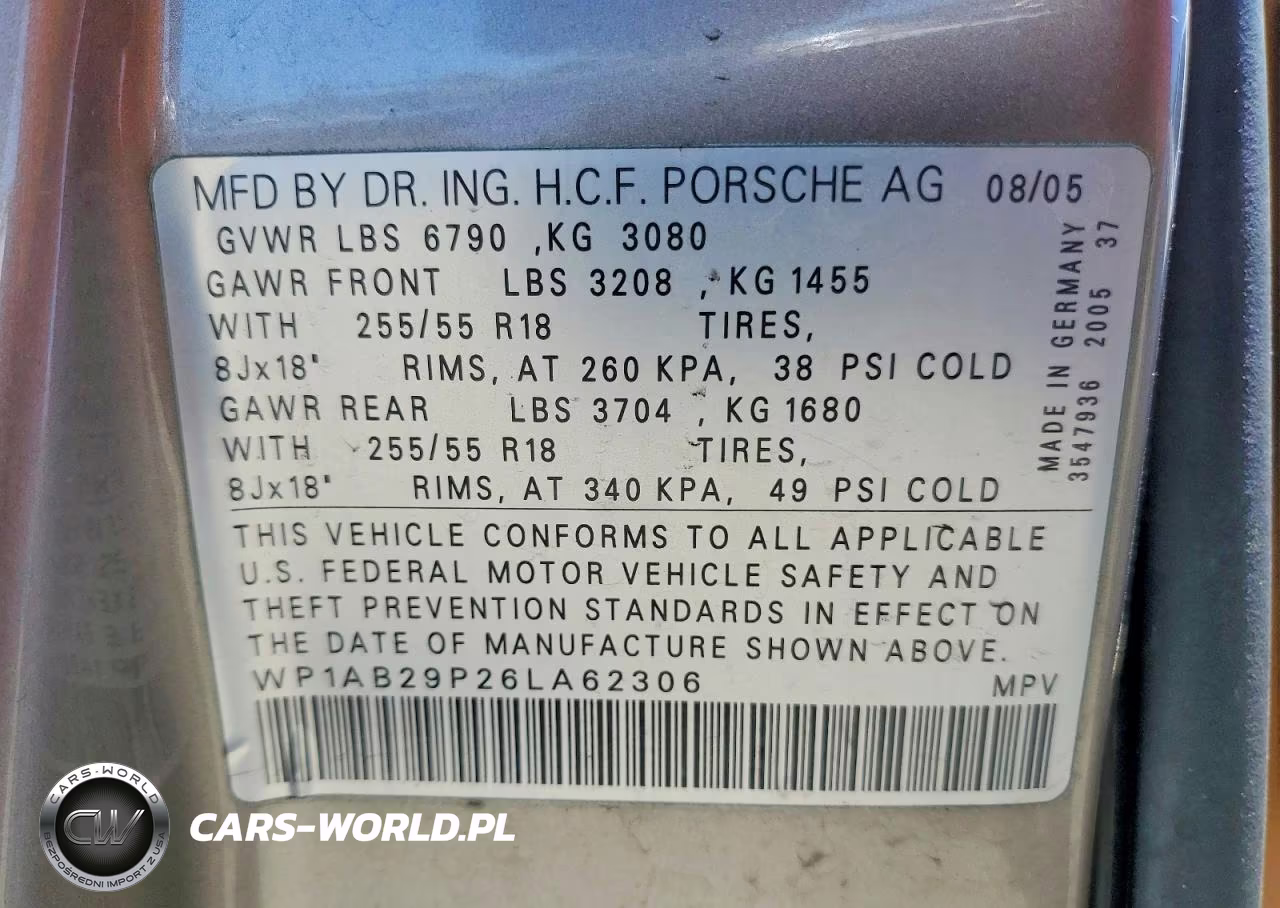 2006 Porsche Cayenne S VIN:WP1AB29P26LA62306 - 13