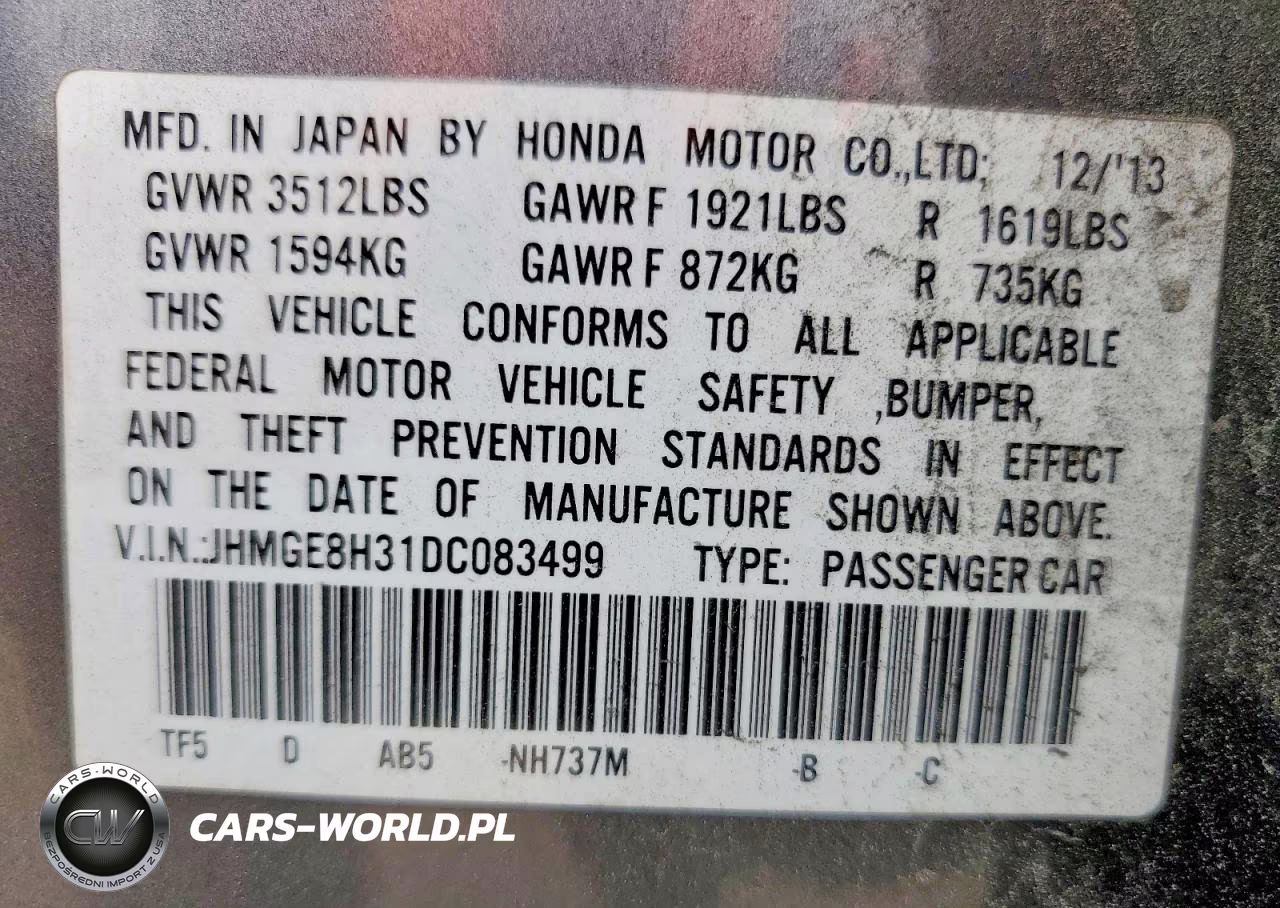2013 Honda Fit VIN:JHMGE8H31DC083499 - 12