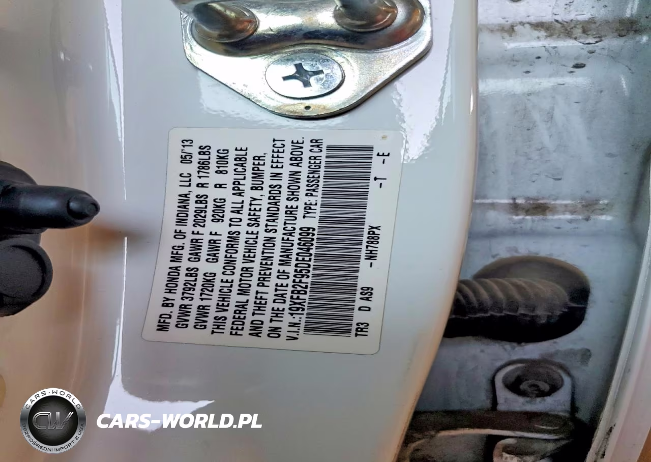 2013 Honda Civic Exl VIN:19XFB2F95DE046099 - 12