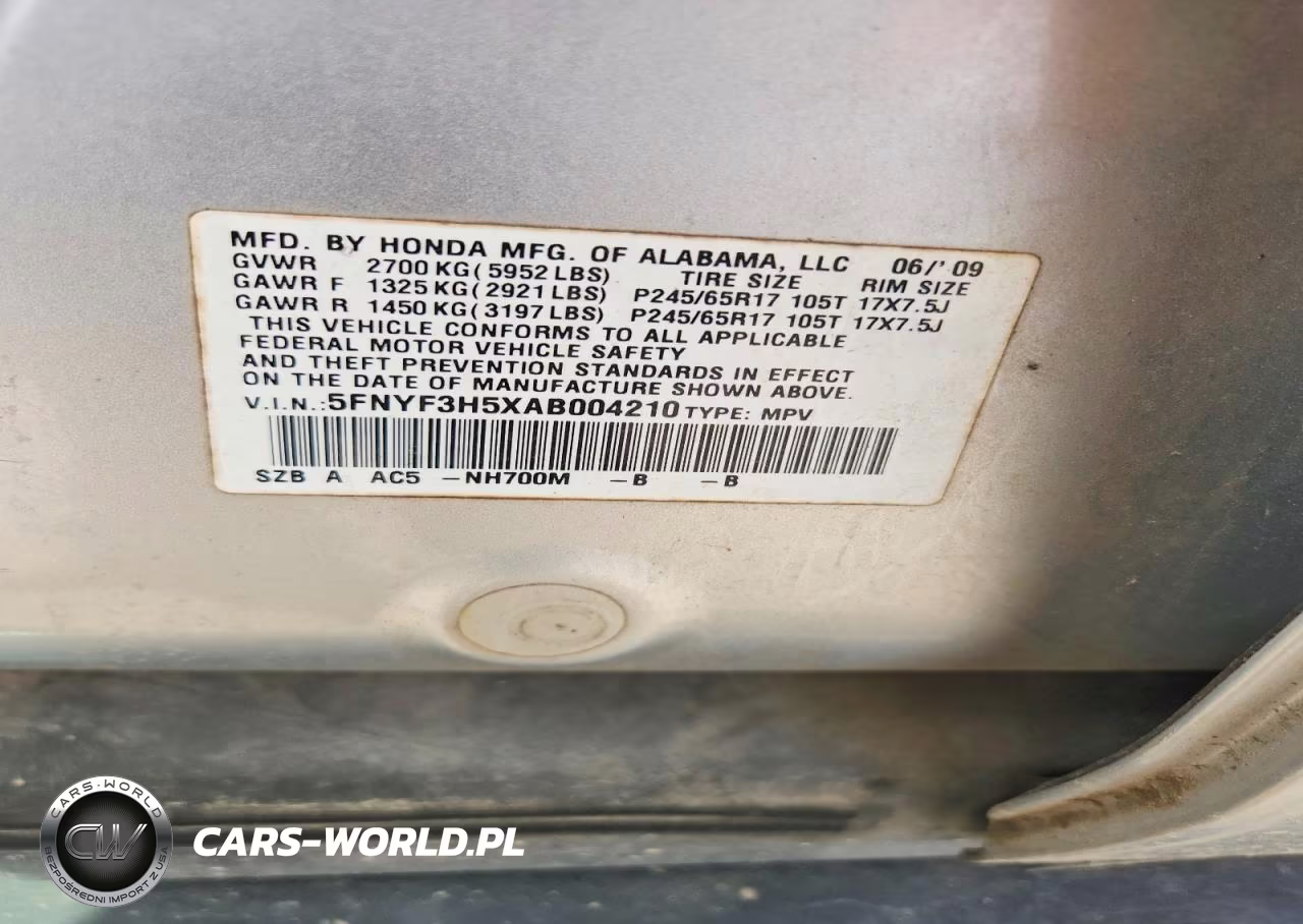 2010 Honda Pilot Exl VIN:5FNYF3H5XAB004210 - 13