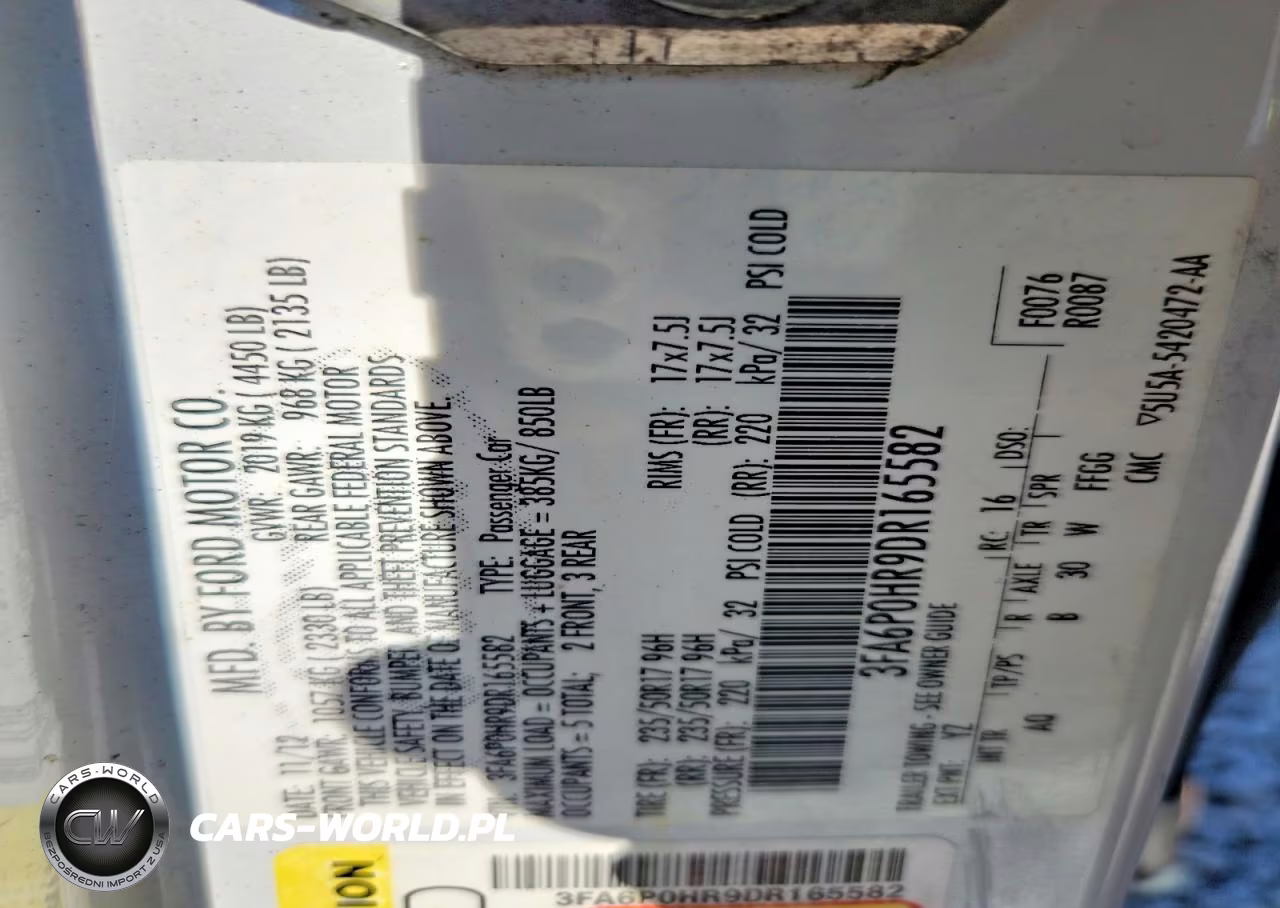 2013 Ford Fusion Se VIN:3FA6P0HR9DR165582 - 12