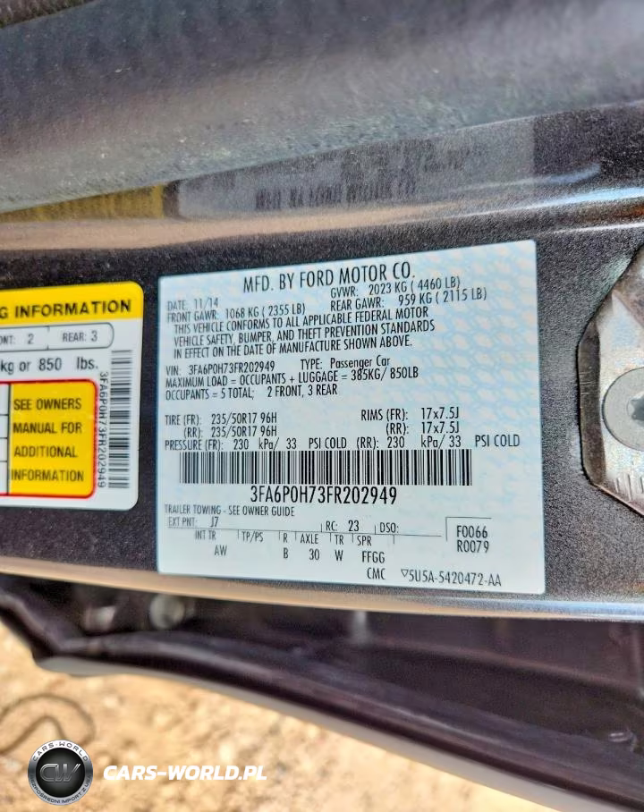 2015 Ford Fusion Se VIN:3FA6P0H73FR202949 - 12