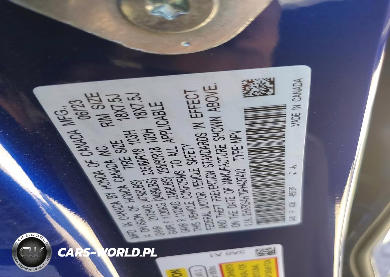 2023 Honda Cr-V Exl VIN:2HKRS4H70PH437410 - 13