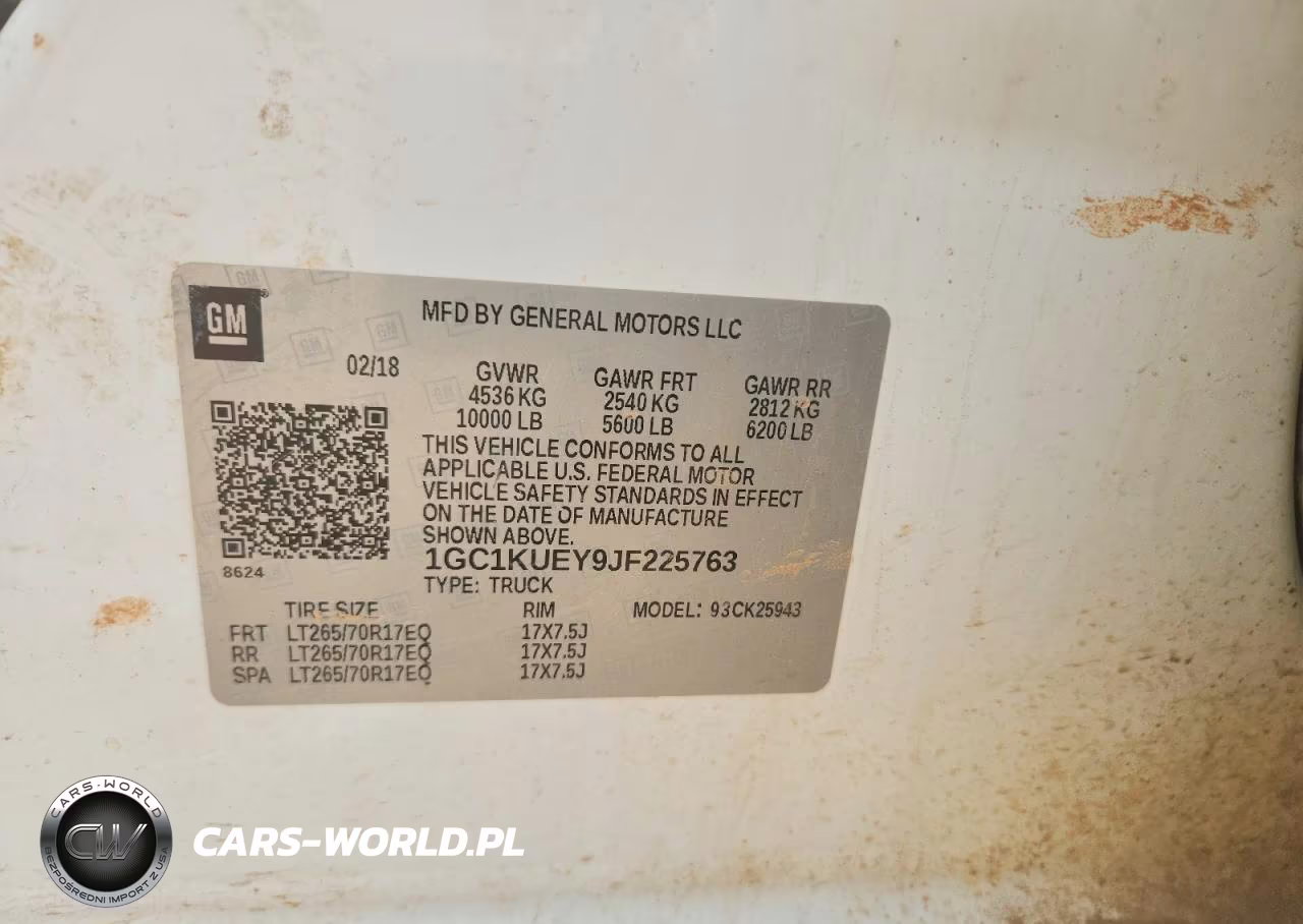 2018 Chevrolet Silverado K2500 Heavy Duty VIN:1GC1KUEY9JF225763 - 12