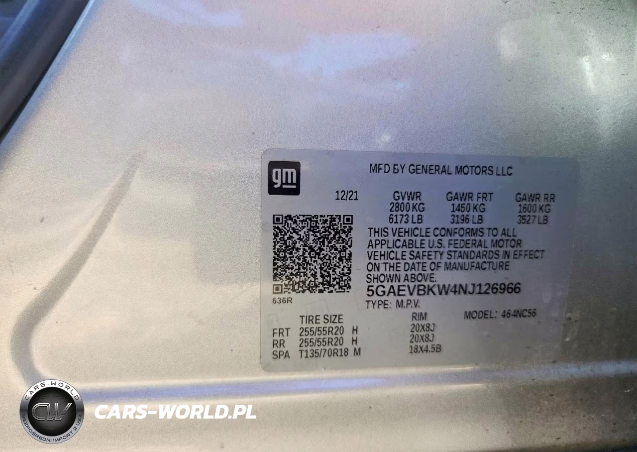 2022 Buick Enclave Premium VIN:5GAEVBKW4NJ126966 - 13
