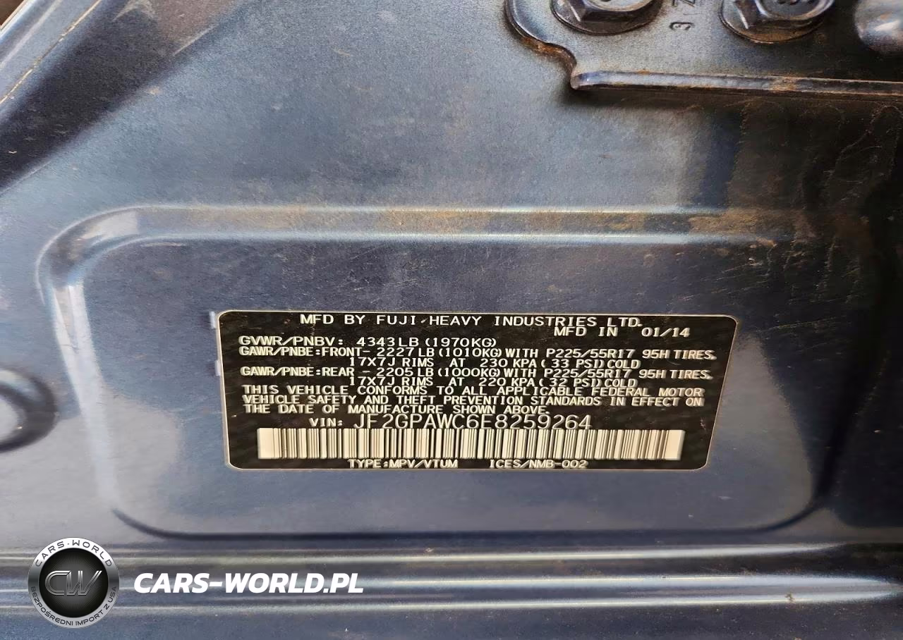 2014 Subaru Xv Crosstrek 2.0 Premium VIN:JF2GPAWC6E8259264 - 13