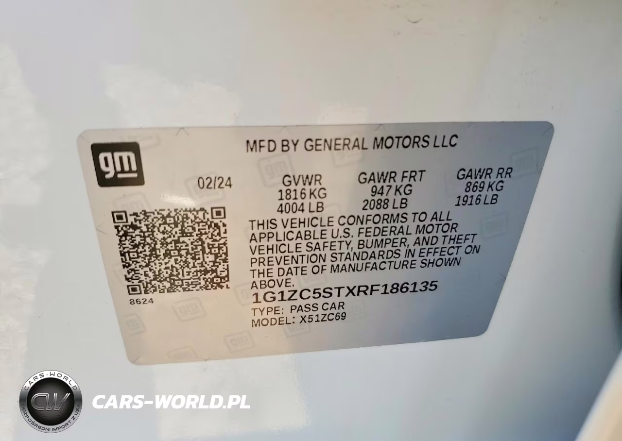2024 Chevrolet Malibu Ls VIN:1G1ZC5STXRF186135 - 12