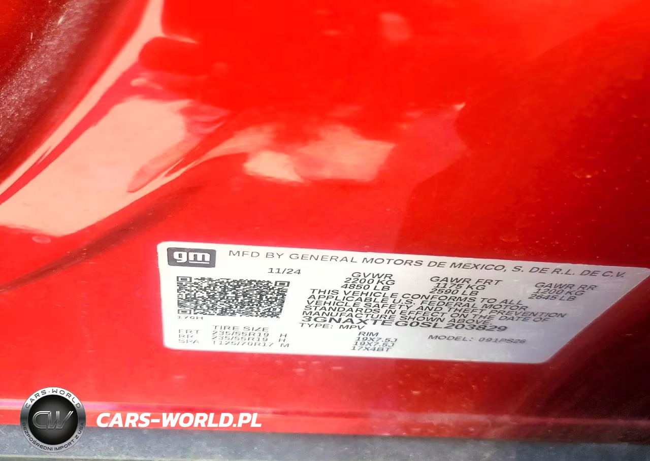 2025 Chevrolet Equinox Rs VIN:3GNAXTEG0SL203829 - 13