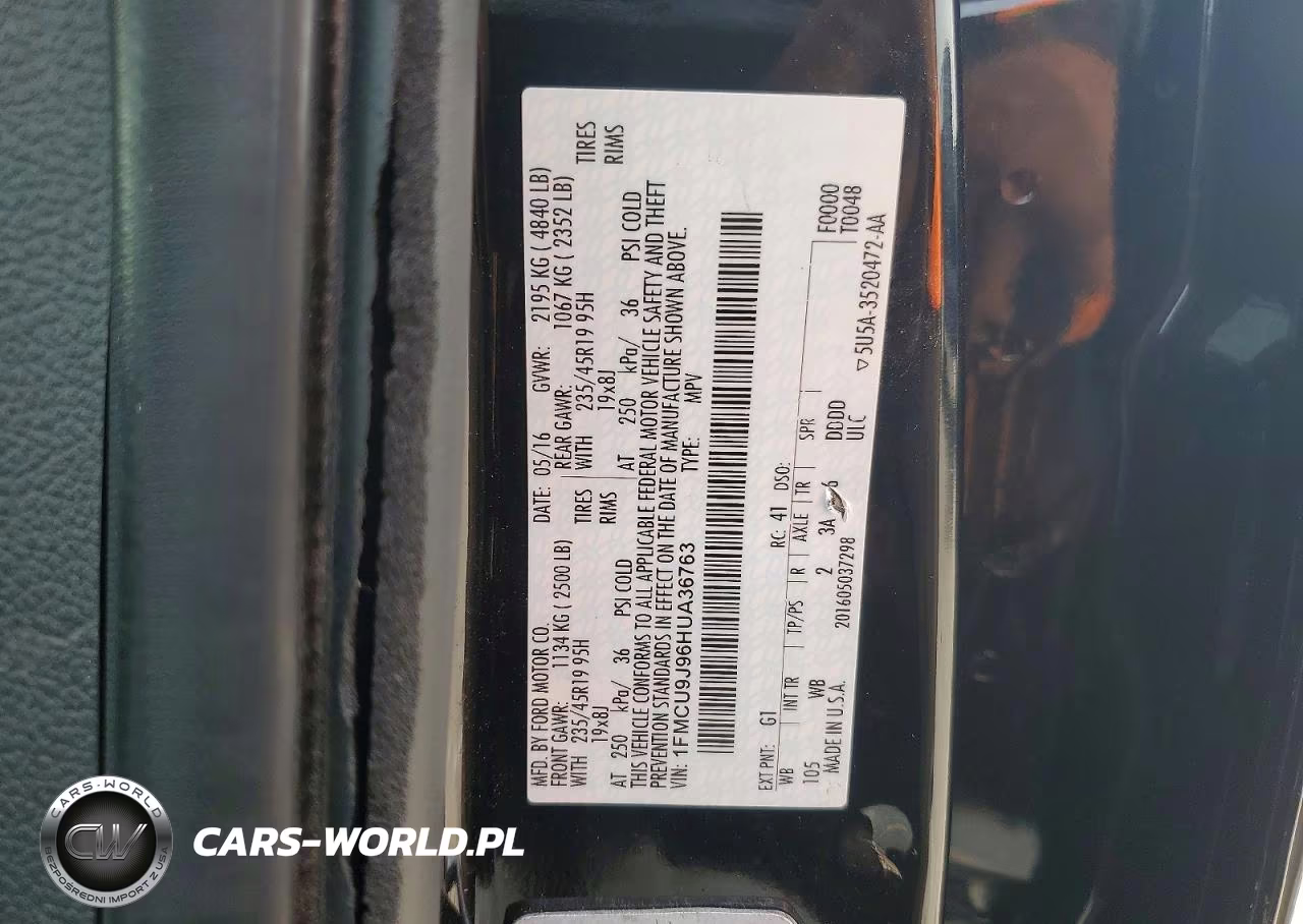 2017 Ford Escape Titanium VIN:1FMCU9J96HUA36763 - 12