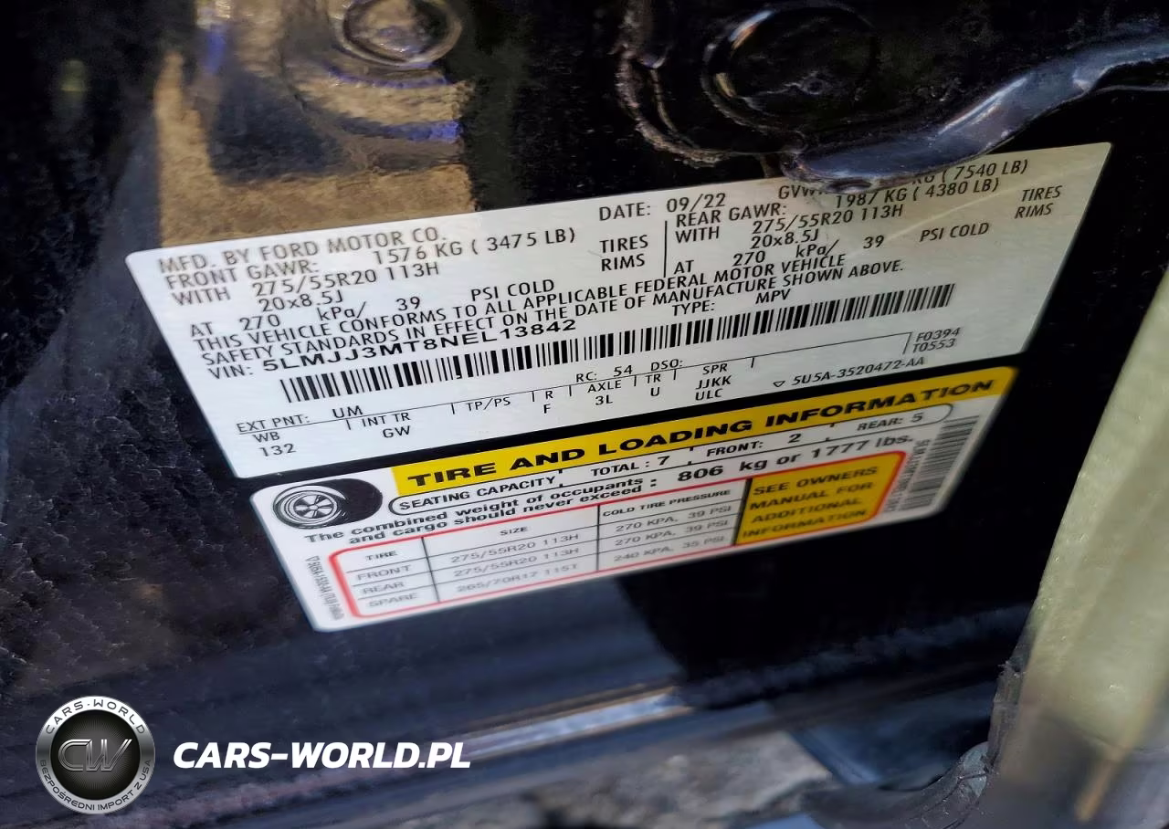 2022 Lincoln Navigator L VIN:5LMJJ3MT8NEL13842 - 13