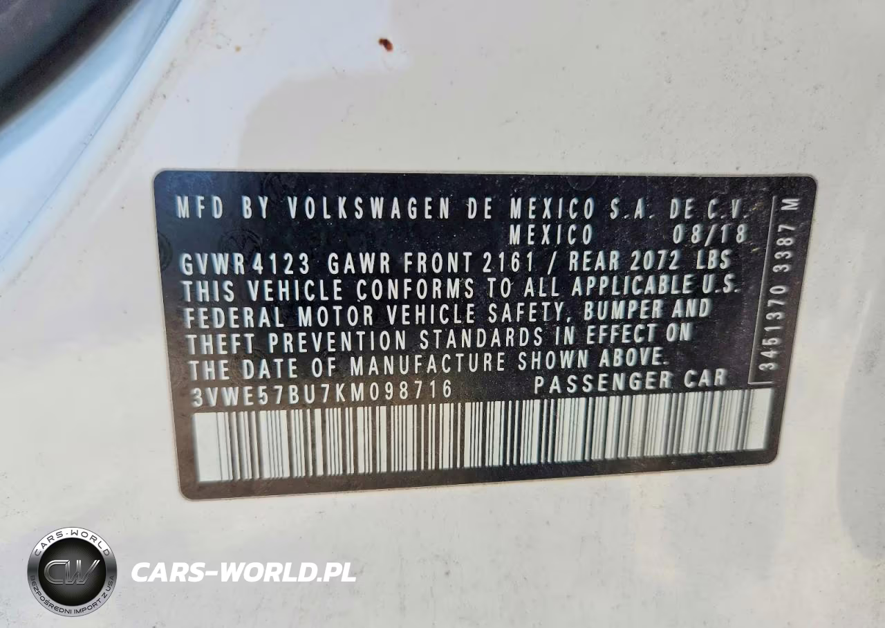 2019 Volkswagen Jetta Sel VIN:3VWE57BU7KM098716 - 13