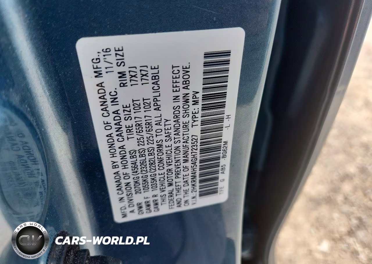 2016 Honda Cr-V Ex VIN:2HKRM4H54GH723527 - 14