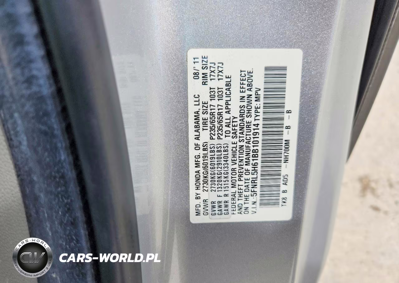 2011 Honda Odyssey Exl VIN:5FNRL5H61BB101914 - 12