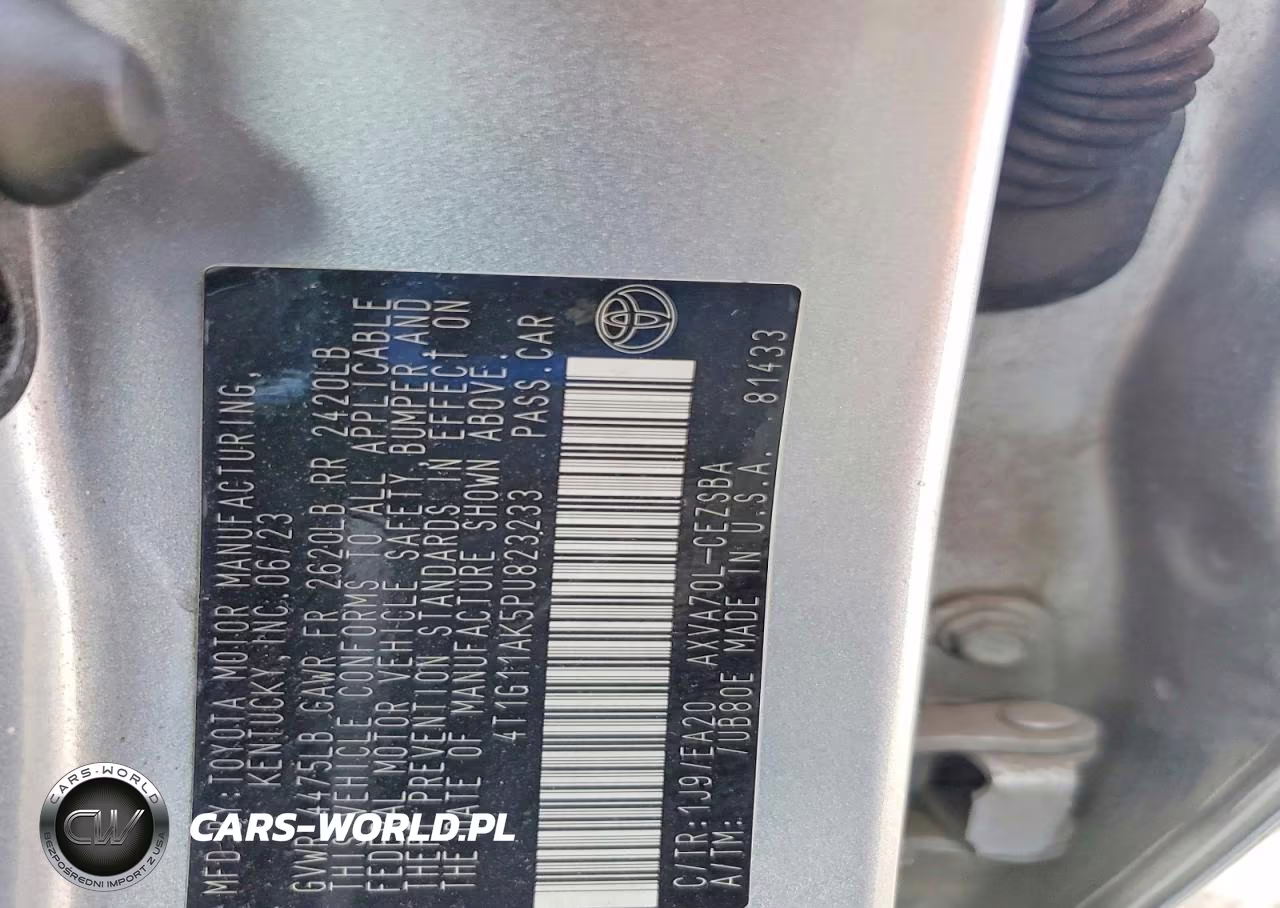 2023 Toyota Camry Se VIN:4T1G11AK5PU823233 - 12