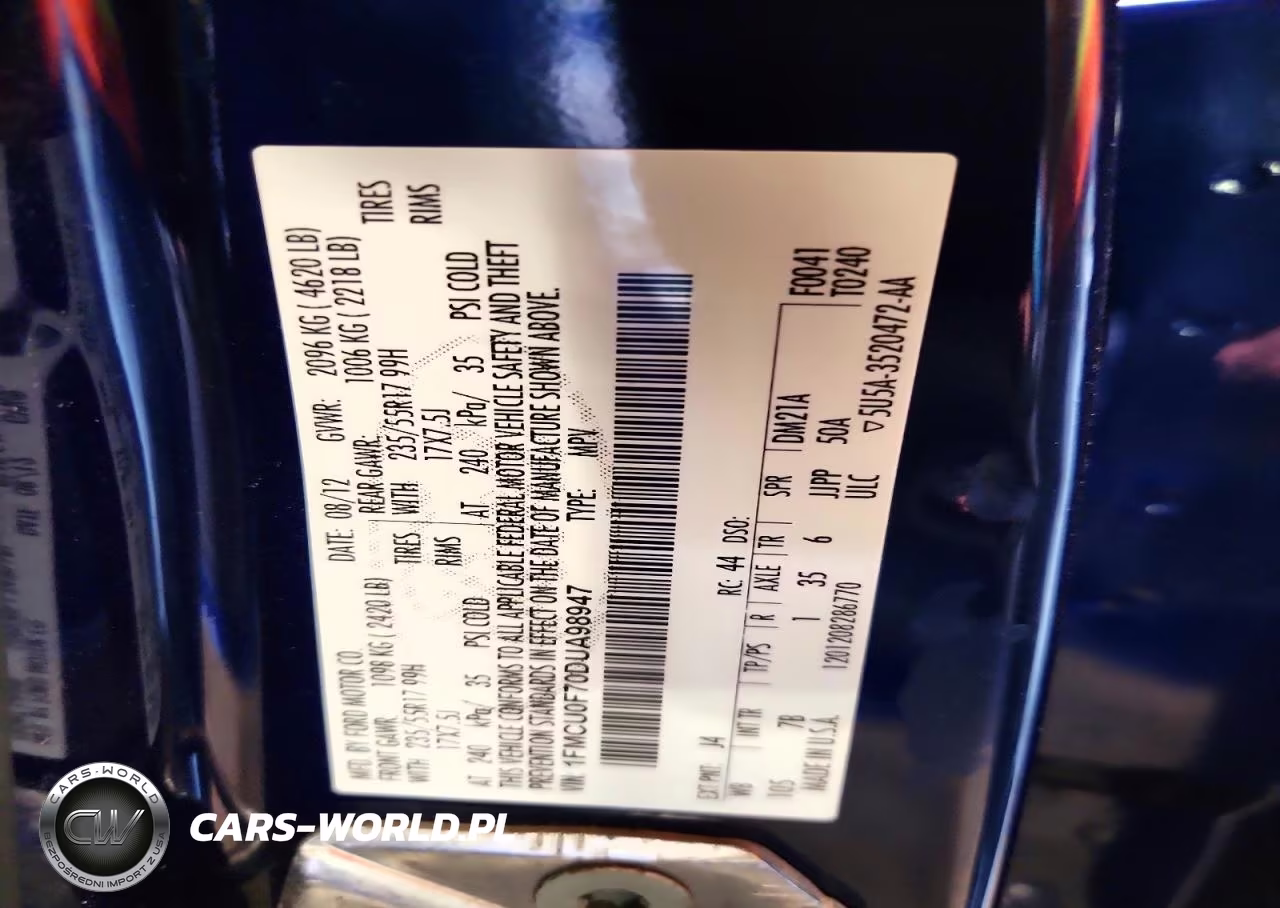2024 Ford Escape S VIN:1FMCU0F70DUA98947 - 13
