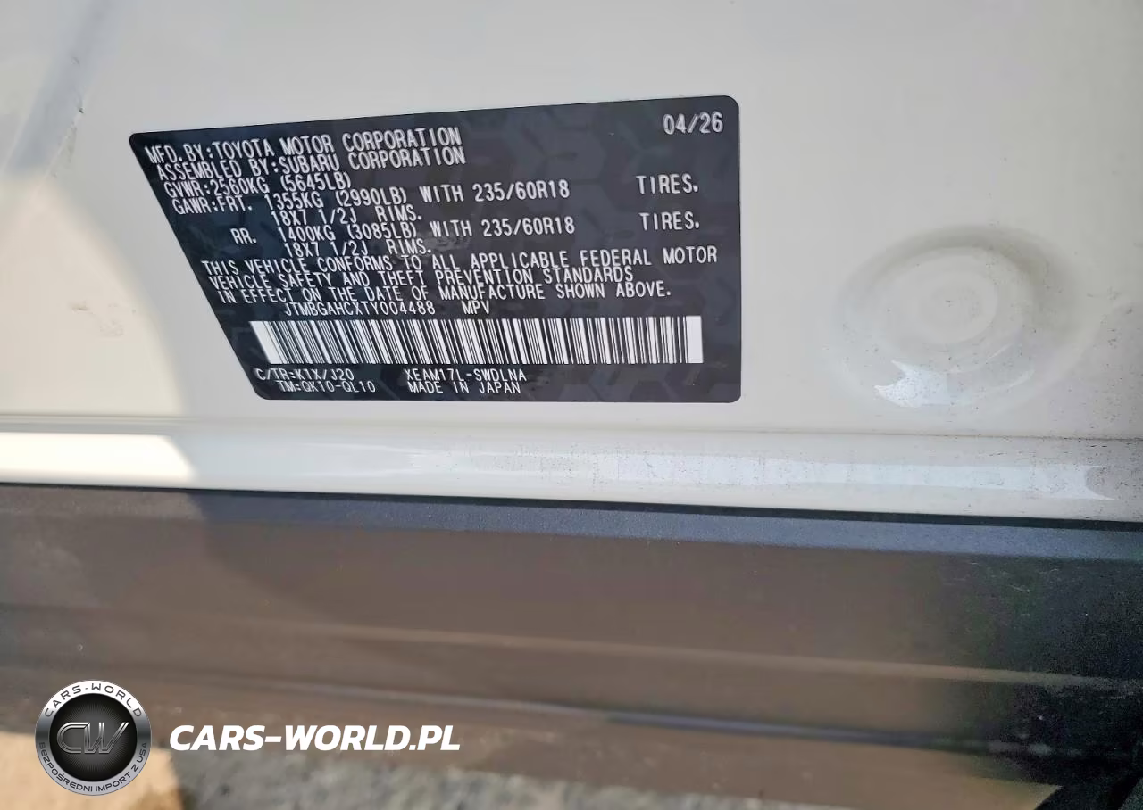 2026 Subaru Trailseeker Premium VIN:JTMBGAHCXTY004488 - 13