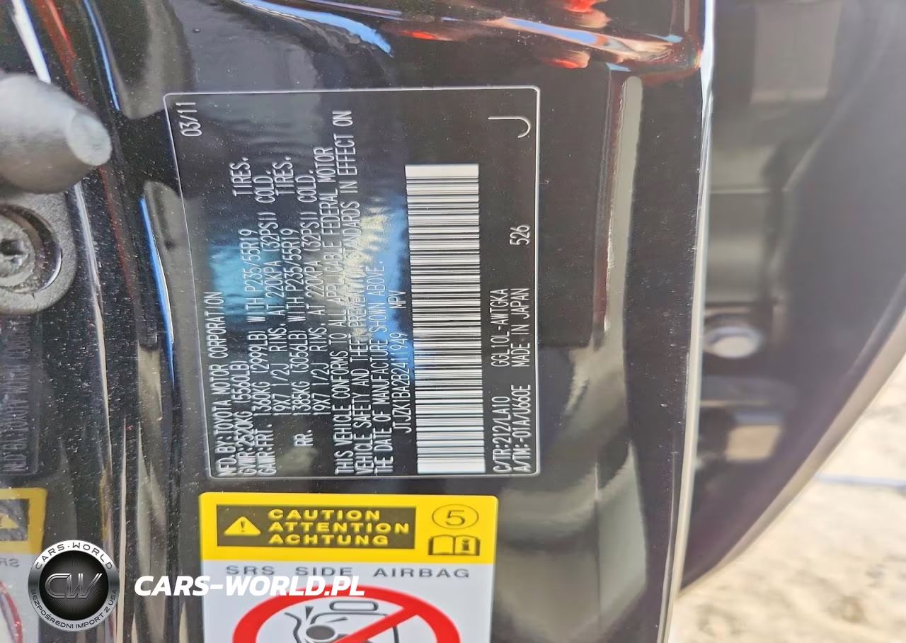2011 Lexus Rx 350 VIN:JTJZK1BA2B2411949 - 12