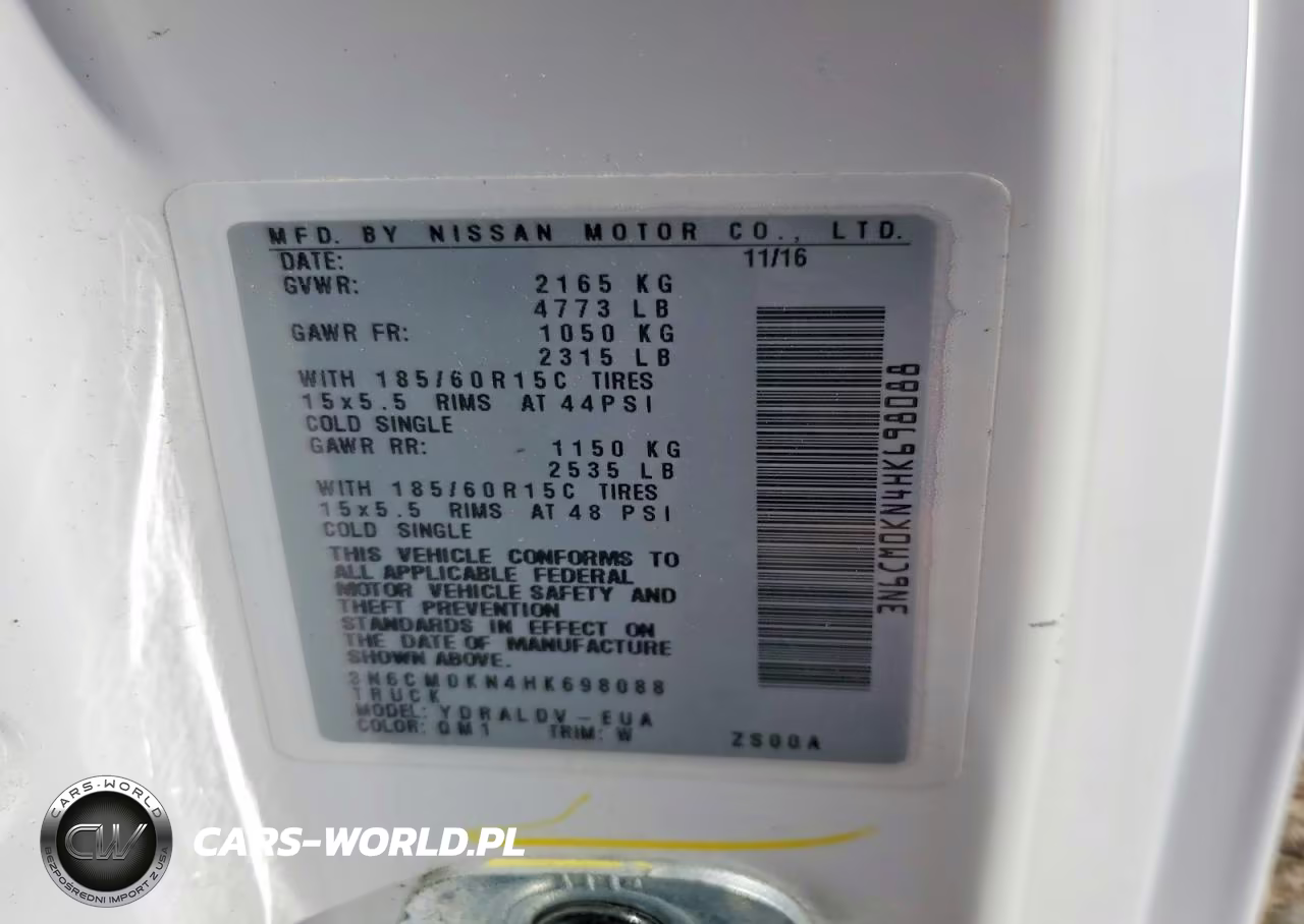 2017 Nissan Nv200 Delivery Van VIN:3N6CM0KN4HK698088 - 12