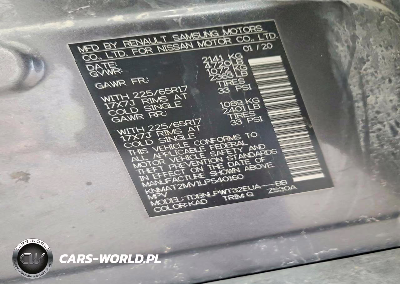 2020 Nissan Rogue S VIN:KNMAT2MV1LP540160 - 13