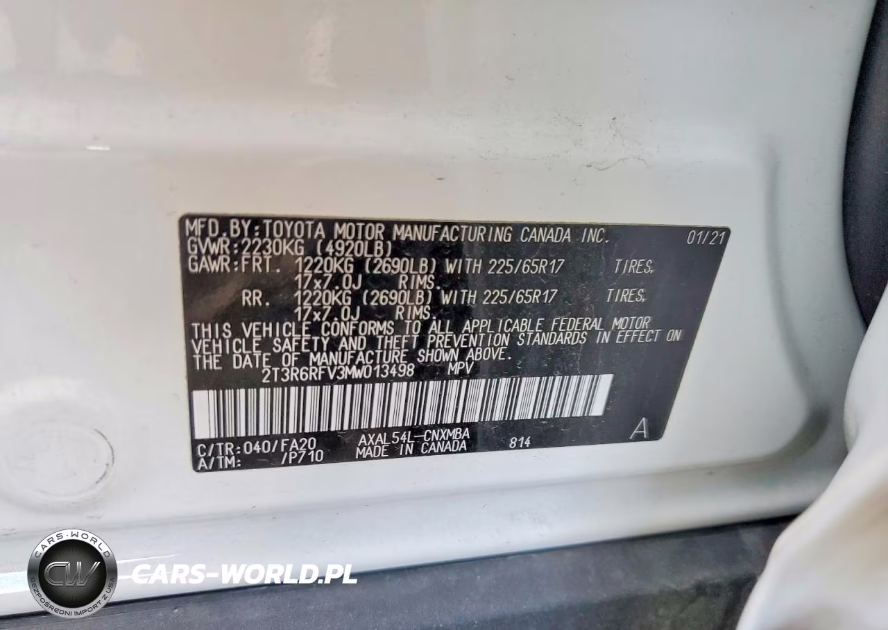 2021 Toyota Rav4 Hybrid Xle VIN:2T3R6RFV3MW013498 - 13
