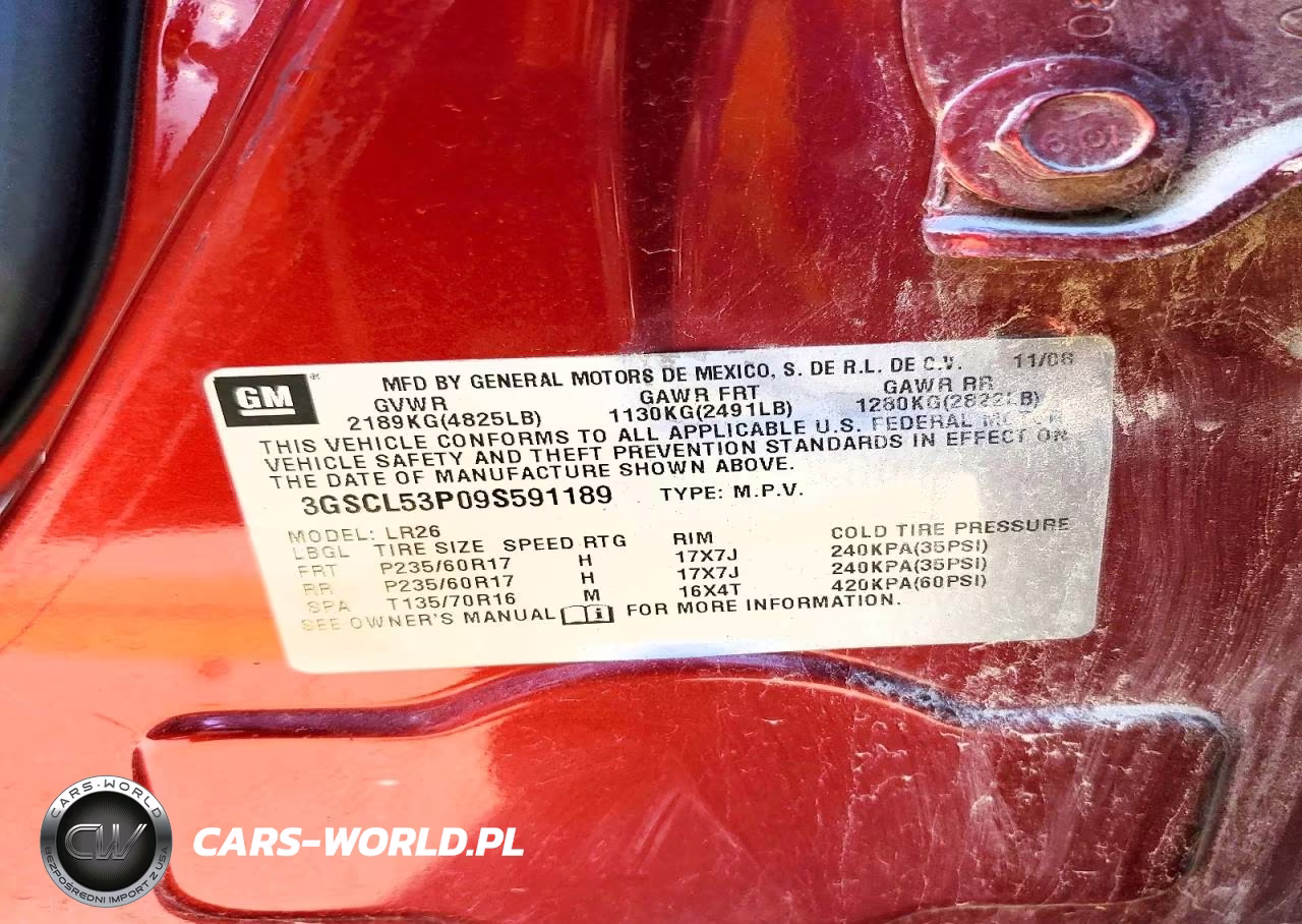 2009 Saturn Vue Xr VIN:3GSCL53P09S591189 - 13