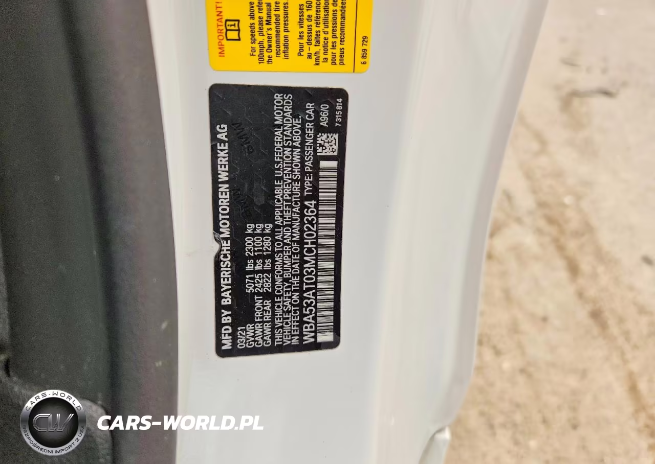 2021 BMW M440I VIN:WBA53AT03MCH02364 - 12
